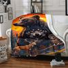 1pc Wildlife Nature Artwork Blanket Lightweight Flannel Blanket Throw Blanket For Sofa, Bed, Travel, Camping, Livingroom, Couch, Chair, And Bed yy2509