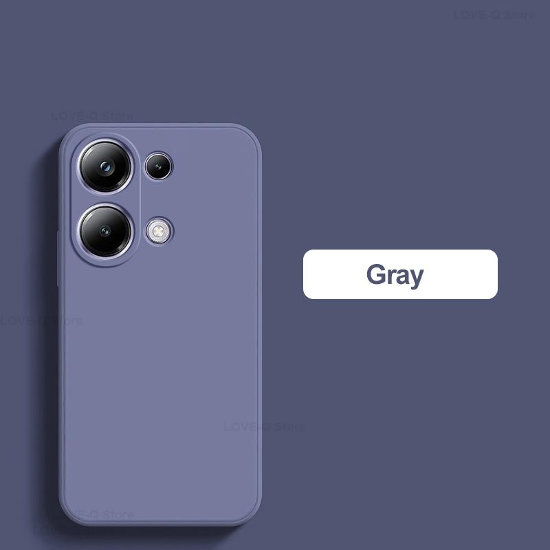 Чехол для телефона Poco M6 Pro, силиконовый однотонный защитный чехол от падений и столкновений для Xiaomi Poco M6 M 6 Pro M6Pro PocoM6 Pro