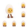 Adorable Boiled Egg Stuffed Toy With Expressive Faces 30cm Tall