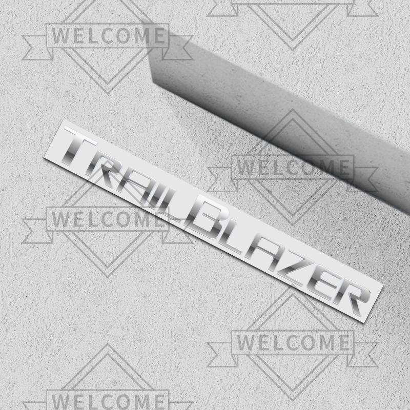 AABHB1 3D Car Stickers For Chevrolet Trailblazer Emblem Auto Body Letter Badge Trunk Decal Decoration Accessories