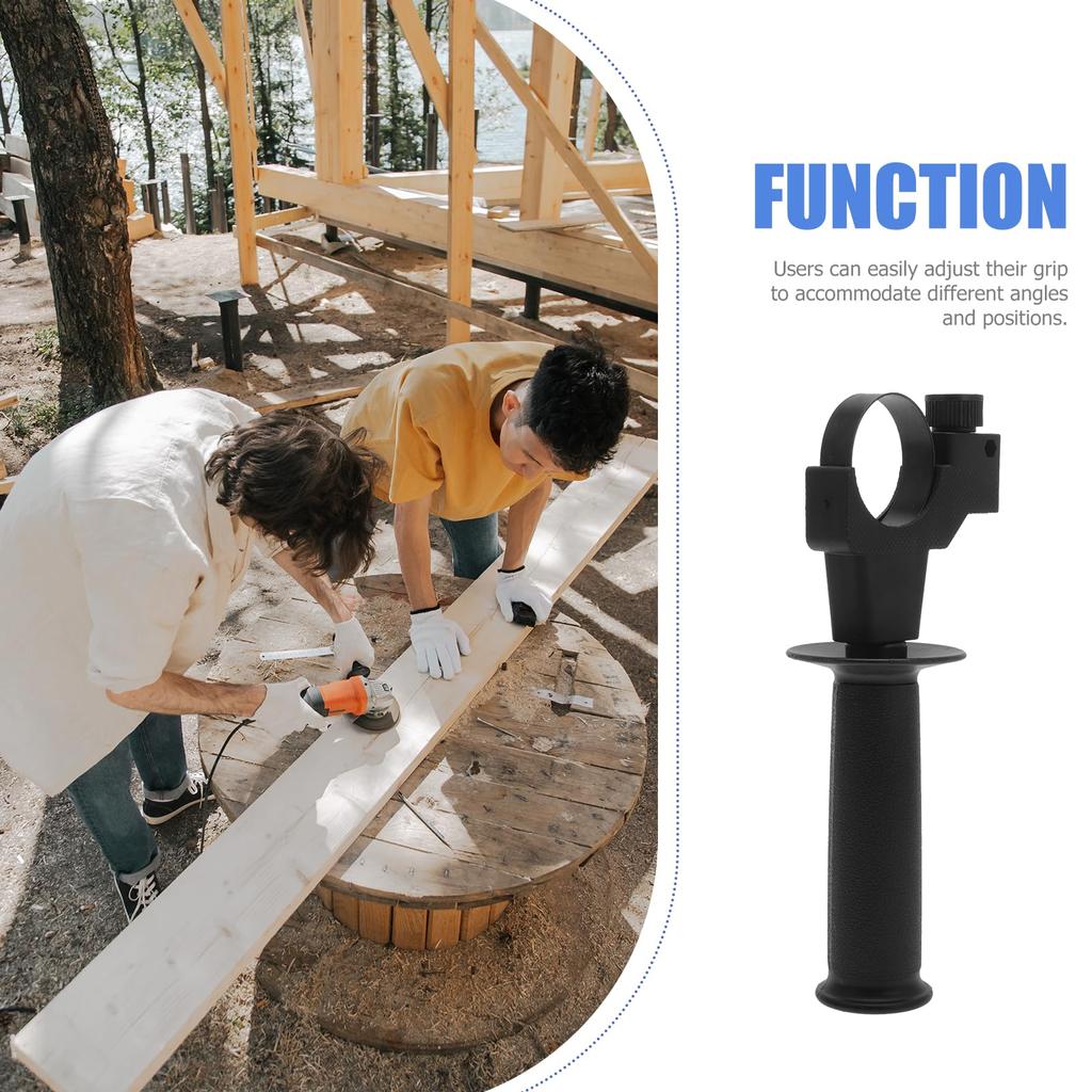 FRCOLOR Прочная рукоятка для ударной дрели Ручка для электрического молотка Прочная рукоятка для электрического молотка Маленькая сменная рукоятка Товары для дома Маленькая боковая рукоятка Нескользящая