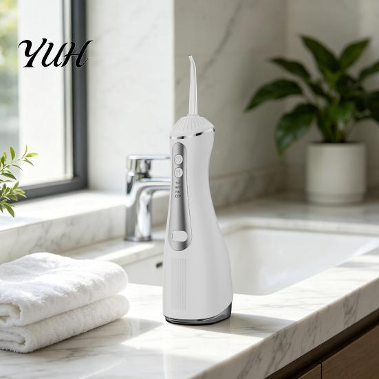 Orthodontic Oral Irrigator Cordless Electric Water Flosser, 3 Pressure Modes And 4 Nozzles Design, 330ml Capacity Pick for Braces Tank, Rechargeable