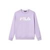 Fila Loose Fit Logo Knit Pullover Long Sleeve Sweatshirt Unisex Sweatshirt Light-Purple F11U249201F-VT