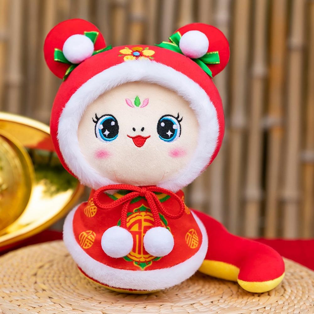 New Year Snake Year Mascot Pendant Cartoon Snake Plush Toy New Lucky Charm  New Year