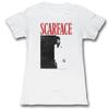 Scarface Blackandred White Junior Women's T-Shirt