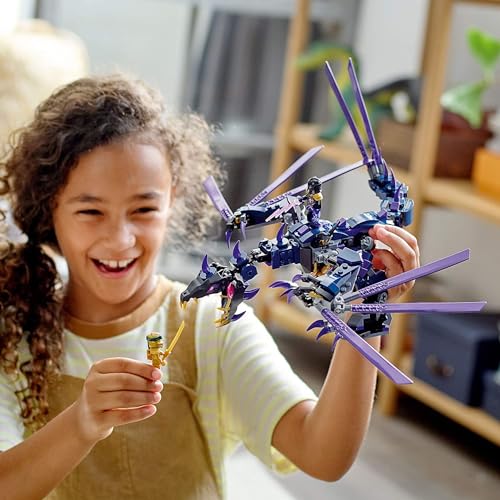 LEGO Ninjago Темный Император Овердракон 71742 Игрушечный Блок Подарок Дракон Ниндзя Мальчики Возраст 7 лет и старше