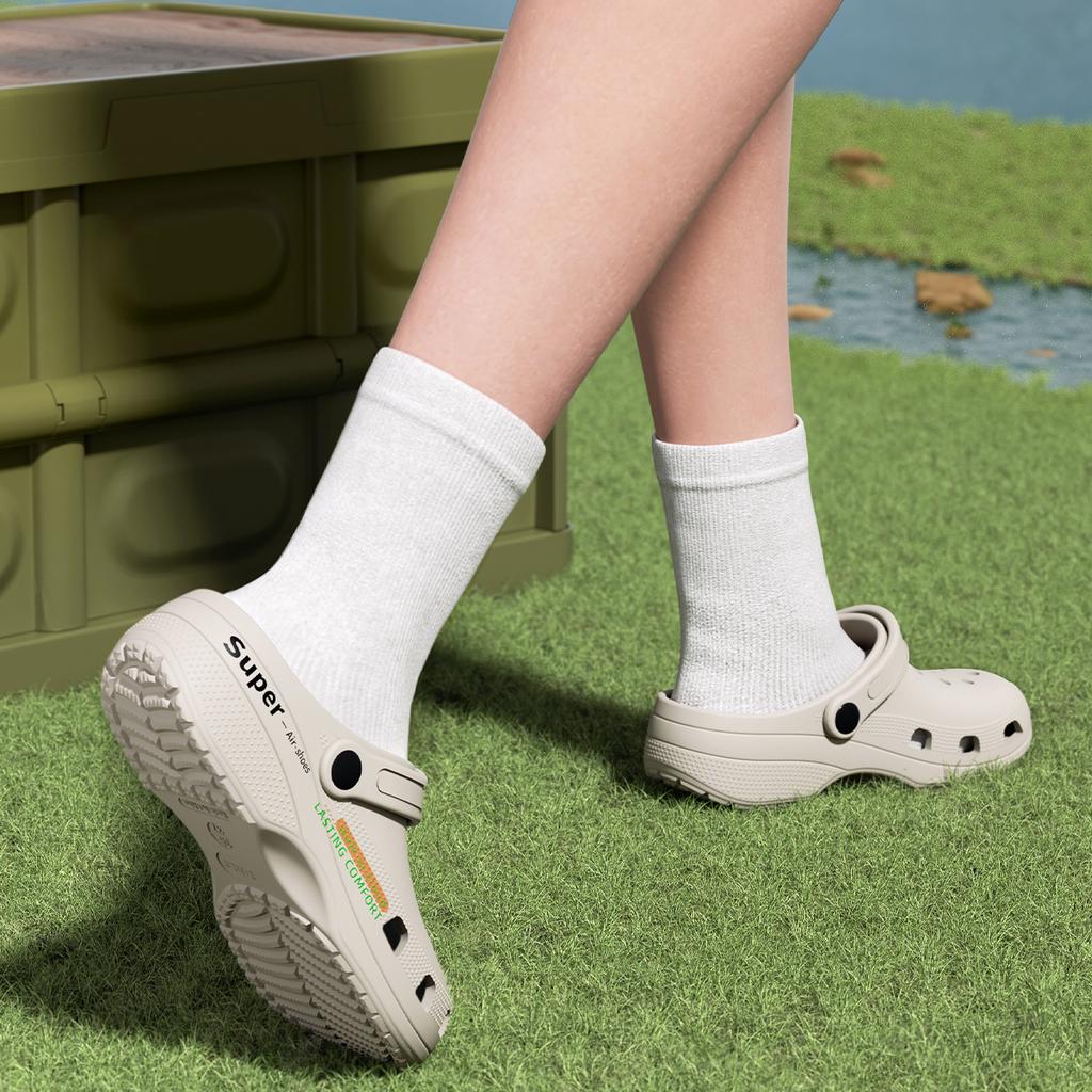 Платформа Женские Клоги Обувь Пляж Сад Толстая Подошва Сандалии Мода Удобные Нескользящие Тапочки Для Дома Улицы Мужчины Обувь с Отверстиями