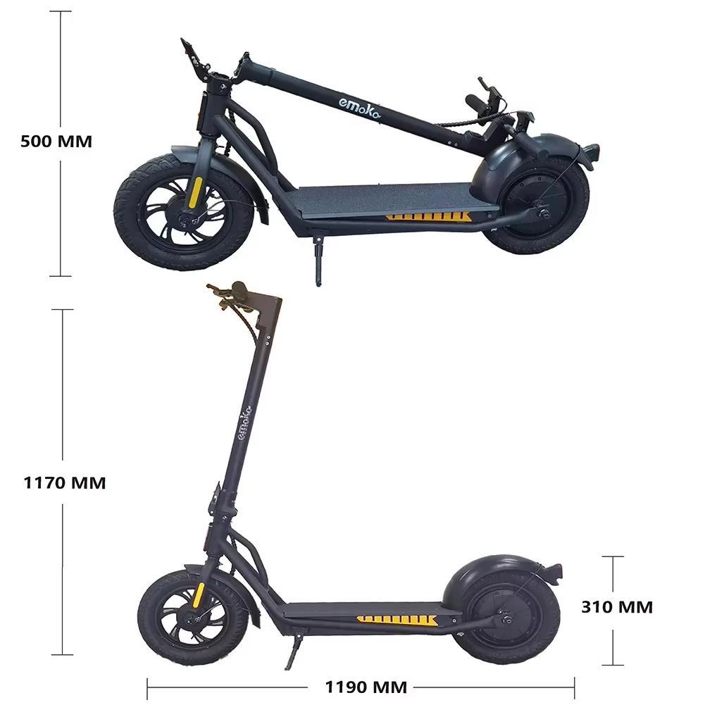 Electric Scooter EMOKO A19 500W 12 inch Electric Scooter 35km/h 36V 15Ah Battery Intelligent APP Control Range 50km