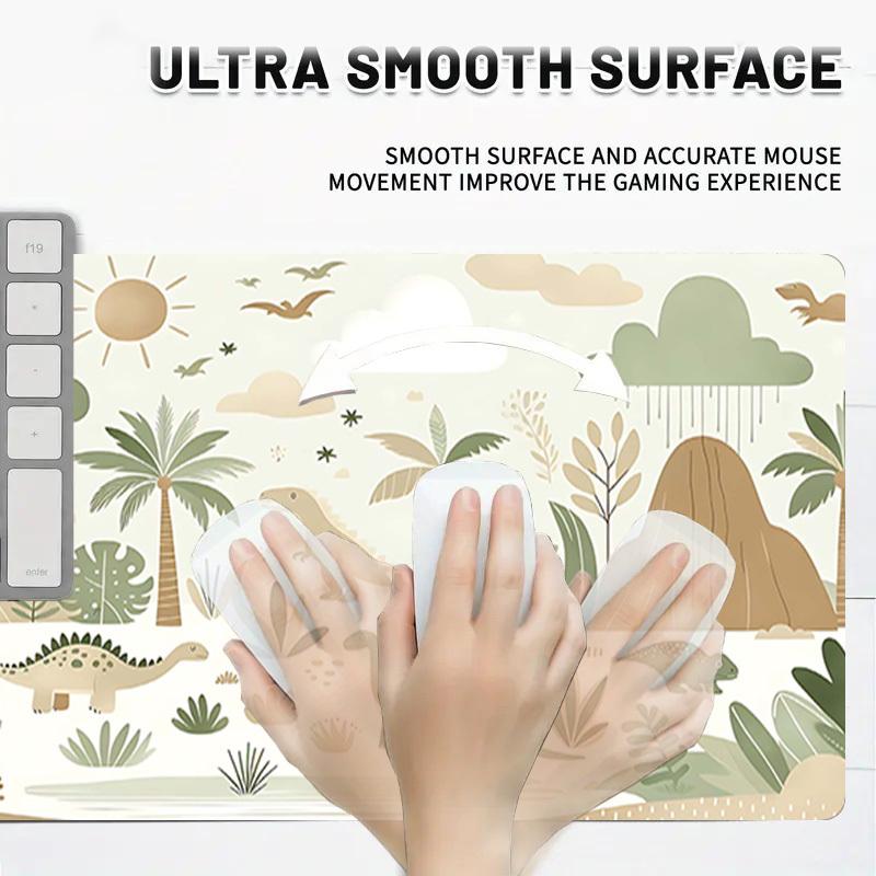 1PC dinosaur, jungle Oversized Mouse Pad - Non-Slip Rubber Base Perfect for Office School Esports Home Decor Desk Mat 234A