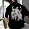 New Men's Short Sleeve T-Shirt 3d Print Oversized T-Shirt For Men Summer Street Hip-Hop Man Clothes Shadow Print Tees Tops 2024