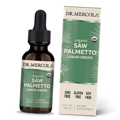 Со Пальметто, Органические жидкие капли, Organic Saw Palmetto Liquid Drops, 60мл (71387021)