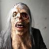 Halloween Zombie Latex Mask with Hair and Small Cerebellum
