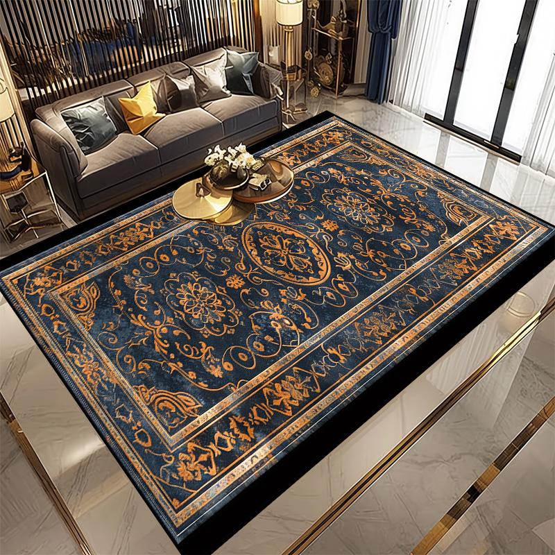 Ретро Персидский Ковер для Гостиной Домашнее Украшение Классические Противоскользящие Ковры Большого Размера Комнатный Ковер Моющийся Дверной Коврик для Ванной