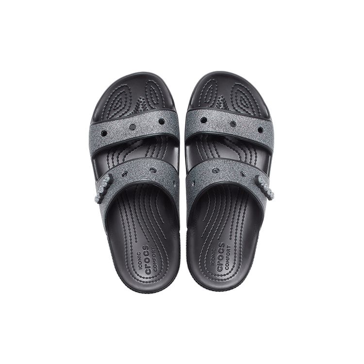 Crocs Classic Glitter II Sandal Black Unisex Sneakers 207769-001
