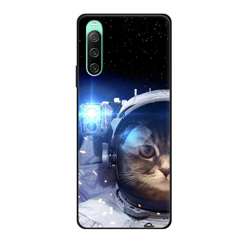 Для Sony Xperia 10 IV Чехлы Мягкий ТПУ Силикон Кот Животное Чехлы для Телефона Для Sony Xperia 1 IV Задние Чехлы Funda для Xperia10IV 6.0''