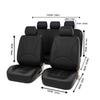 Новый Полный Комплект Черные Чехлы на Подушки Автомобильных Сидений Автомобильные Защитные Чехлы для Сидений Универсальные Чехлы для Автомобильных Сидений Аксессуары для Интерьера