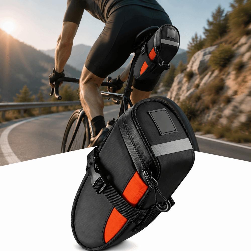 with Reflective Cycling Tail Bag 1.2L Capacity Cycle Storage Bag Under Seat Storage