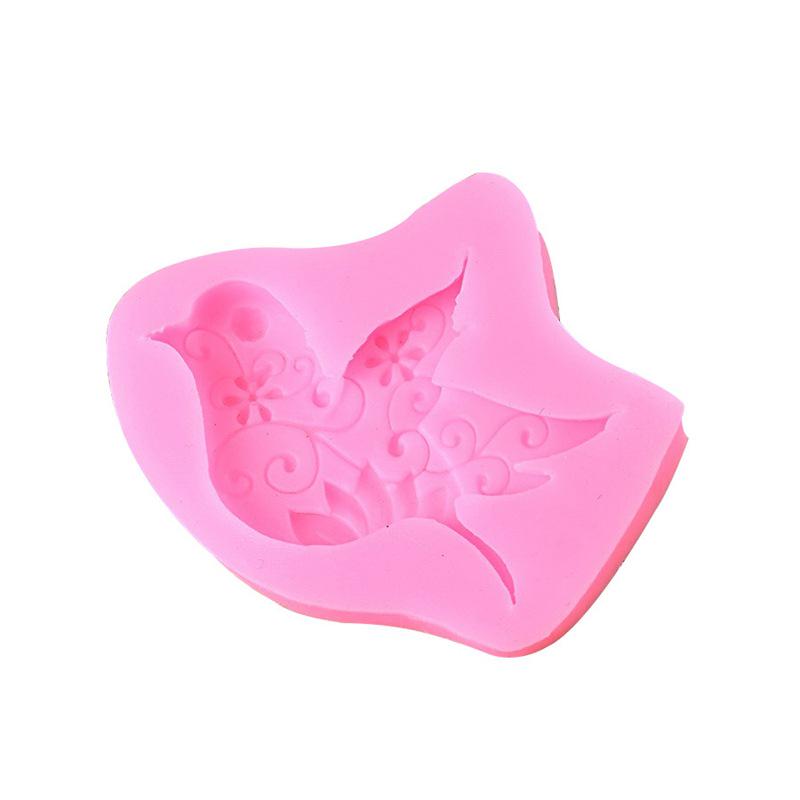 Силиконовая форма для мастики 3D Голубь для украшения тортов и шоколада