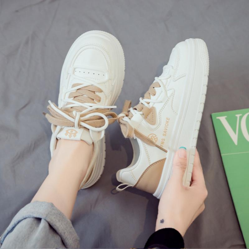 Весенняя женская белая обувь дышащая универсальная спортивная повседневная обувь для пап кроссовки