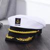 Белая captainская шляпа, регулируемая, морская, матросская, с вышивкой якоря, дышащий костюмный аксессуар для мужчин и женщин