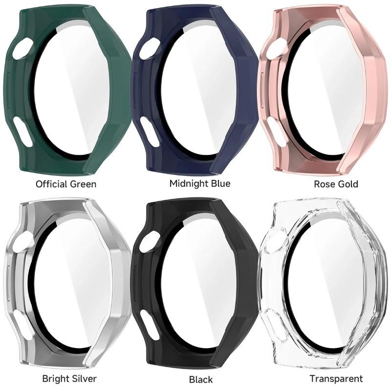 Стекло+Чехол для Huawei Watch GT6 Pro 46мм Стекло Защитная пленка для экрана от царапин и Жесткий ПК Защитный бампер для GT 6 Аксессуары