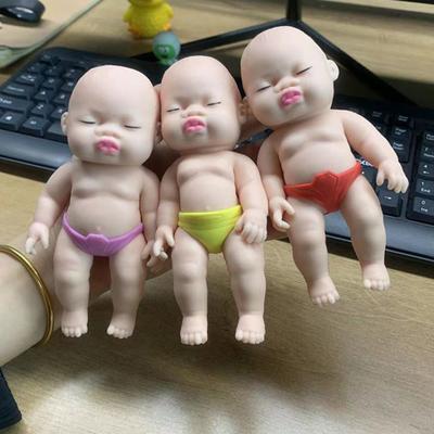 Игрушка-кукла для снятия стресса со съемными трусиками, портативная, черно-белая, для младенцев