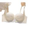 Cartoon Chest Uplift Wire-Free Seamless Half Cup Padded Bra for Small Busts