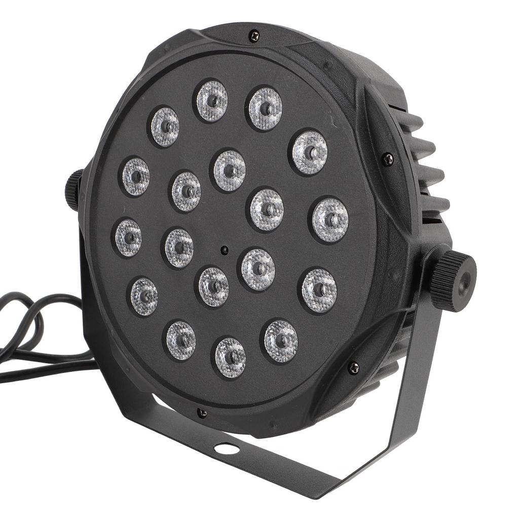 Светодиодный сценический свет 18 X 3 Вт, звуковая активация, 2 рабочих режима, RGB, Par, может использоваться для выступлений, вечеринок, свадеб