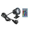 AC85-265V 10W RGB LED Underwater Light Submersible Lamp with Remote Control 16 Colors Changing