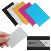 50 Pcs/Set Smooth Business Visit Laser Engraving Business Card Metal Carte Blank Name Cards