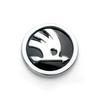 for Skoda 1PC 80mm/90mm Car Front Head Rear Tail Trunk Badge Sticker S Logo Octavia Rapid Fabia YETI A7 Superb KAMIQ Scala VRS xkbf53