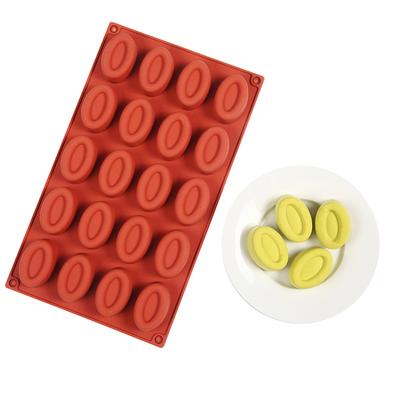 20-ячеечная овальная форма для мыла саварен, форма, форма для маффинов, кексов, силиконовая, для желе, полимерной глины, для поделок, искусства, DIY, форма, кухонные инструменты для выпечки