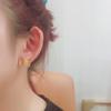 A Pair 15×20mm Copper Earrings  Crystal Glass Colorful Butterfly Shaped Ear Hooks Diy Women's Exquisite Gift Accessories