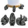 Подставка для цветочного горшка с животными, набор из 3 декоративных элементов из смолы, садовый горшок для растений, ножки для горшка, опора для цветочного горшка