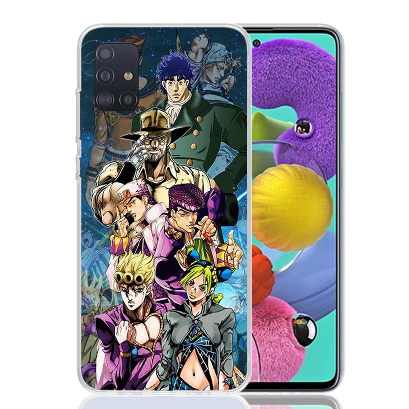 Anime JoJo Bizarre Adventure Case Phone Cover for Samsung Galaxy A52 A51 A50 A42 A32 A22 A12 A02S A72 A71 A70 A41 A31 A21S A40 A