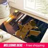 Detective Pikachu Anime Art Print Soft Non-Slip Absorbent Home Bathroom Entryway Floor Doormat Rug Mat