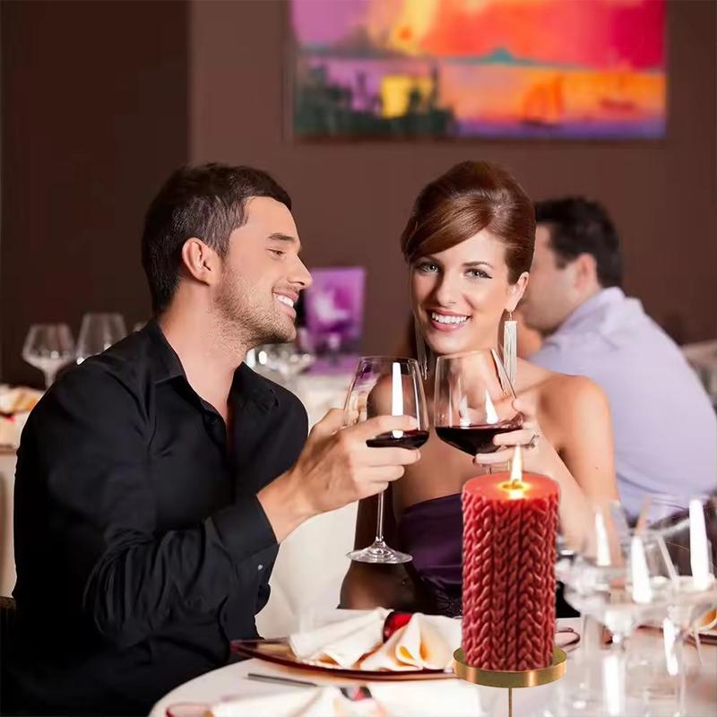 4pcs Festival Candlestick With Spike Metal Taper Holders Iron Cup Insert Wedding Candles Holder Christmas Decor 6/8cm