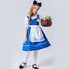 Halloween Alice In Wonderland Adult Maid Dress Blue Maid Dress Cute Princess Dress Parent-Child Dress