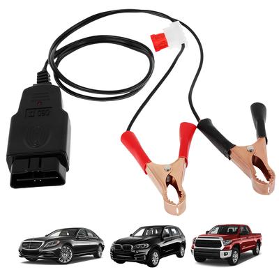 Автомобильный компьютерный накопитель памяти OBD2 3,6-футовый профессиональный безопасный автомобильный кабель для автоматического отключения питания аккумулятора с зажимом-крокодилом