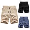 Men's Summer Solid Color Shorts Men's Tie Beach Shorts Casual Shorts Sports Shorts