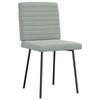 VidaXL Dining Chairs Set of 4 Light Grey Velvet, Chair, Living Room Chair, Accent Chair, Kitchen Chair, Seat of 3315256