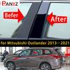 6Pcs/set For Mitsubishi Outlander 2013 2014 2015 2016 2017 2018    Car Pillar Posts Door Window Trim Cover Sticker