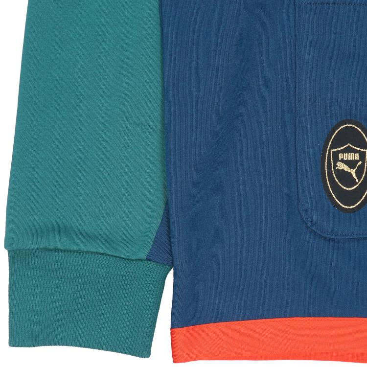 Puma Длинный кардиган Mix Badge, топы унисекс, морской цвет-синий 537004-45