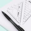 8 предметов DAINAYW Math Geometry Kit Наборы инструментов для рисования Канцелярские принадлежности включают линейки, транспортир, циркуль, треугольную линейку, набор для черчения и рисования