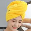 Волшебная шапочка для душа из микрофибры, двухслойное вышитое полотенце, шапочки для ванны, шапочка для сухих волос, быстросохнущая мягкая шапочка для леди, тюрбан