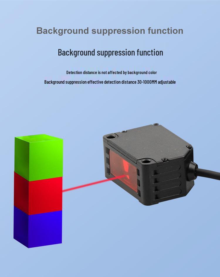 BG3010N Adjustable 4m Infrared Laser Sensor with Long-Distance Background Suppression