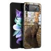 Cute Capybara Phone Case for Samsung Galaxy Z Flip 3 4 5 Folding Shell For Samsung Z Flip3 Flip4 Hard PC Fundas Bumper Cover