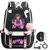 Рюкзаки с принтом Aphmau, модные школьные сумки с USB-зарядкой для девочек-подростков, сумка для ноутбука, мультяшный рюкзак для книг, студенческий рюкзак