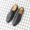2024Оксфорды мужские броги туфли на шнуровке Bullock деловые свадебные туфли мужские формальные туфли 2024 Новинка