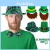St. Patrick's Day Irish Leprechaun Shamrock Velvet Hat Adult Fancy Dress Accessory